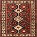 Ahgly Company Indoor Square Traditional Orange Brown Persian Area Rugs 6 Square