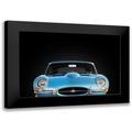 Rogan Mark 14x11 Black Modern Framed Museum Art Print Titled - Jaguar E-Type Front