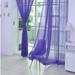 TUTUnaumb 2022 Winter 1PCS 31.5Ã—78.7Inch Pure Color Tulle Door Window Curtain Drape Panel Sheer Scarf Valances Window Curtains for Home Decor -Purple