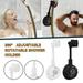 50% Off Clearance Botrong Adjustable Rotatable Shower Head Wall Mount Holder No-Punching Shower Rack