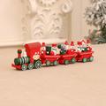 Christmas Decor Cute Wooden Mini Train Decoration Ornaments Kids Gift Home Party Kindergarten Decor