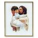 Christ with Child - Love Picture Framed Plaque Large Gold Plaque Frame