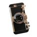 Naierhg Women Camera Shaped Phone Case with Anti-drop Strap for iPhone X/XS Max 7 Plus Golden for iPhone 7/8