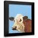Moore Regina 12x14 Black Modern Framed Museum Art Print Titled - Cow-don Bleu I