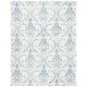 SAFAVIEH Micro-Loop MLP532A Handmade Ivory / Blue Rug