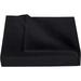 400 Thread Count 3 Piece Flat Sheet ( 1 Flat Sheet + 2- Pillow cover ) 100% Egyptian Cotton Color Black Solid Size Full