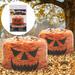 OAVQHLG3B Halloween Pumpkin Lawn Bags Halloween Decorations Leaf Bags Halloween Party Favors Fall Halloween Trash Bags with Twist Ties for Yard Garden Halloween Decorations Outdoor