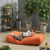 Cecelia Outdoor Water Resistant Fabric 6 x 3 Lounger Bean Bag coral