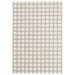 Chaudhary Living 6.5 x 9.5 Gray and Cream Checkered Rectangular Outdoor Area Throw Rug