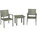 Outdoor Expressions 3-Piece Acacia Wood Chat Set