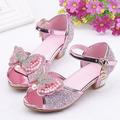 Kiplyki Children s Shoes Girls Fish Mouth Butterfly Pearl Rhinestone Crystal Princess Shoes Dance Shoes