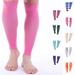 Doc Miller Calf Compression Sleeve Men and Women - 20-30mmHg Shin Splint Compression Sleeve Recover Varicose Veins Torn Calf and Pain Relief - 1 Pair Calf Sleeves Pink Color - XXXXX-Large Size