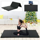 YRLLENSDAN Folding Gymnastics Mat 4x8x2 for Home High Density Anti-Tear Foam Exercise Mats 2 Thick Tumbling Mats for Gymnastics for Home Foam Gym Mats for Home Workout Yoga