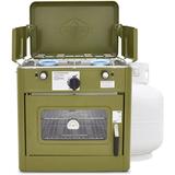 Hike Crew Outdoor Gas Camping Oven W/Carry Bag 2 Burner Portable Propane-Powered Stove