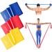 Resistance Bands Set Skin-Friendly Exercise Bands with 3 Resistance Levels Workout Resistance Bands Set for Women Men Ideal for Strength Training Yoga Gym Pilates Fitnessï¼ˆ3pcsï¼‰