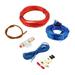 ametoys Car Audio Wiring Kit 8 Gauge Power Installation Wiring Wire Control Cable for Car Audio Subwoofer Speaker