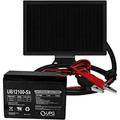 Universal Power Group 12V 10AH SLA Battery for Lashout Electric Scooter + 12V Solar Panel Charger