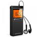 AmazingFashion Emergency Pocket NOAA AM FM Weather Radio Compact Portable Auto-Search Battery