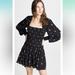 Free People Dresses | Free People Nwt Two Faces Mini Dress Black Combo L | Color: Black | Size: L