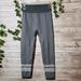 Adidas Pants & Jumpsuits | Adidas Charcoal Grey Seamless Active Leggings Gym Workout Fitness Stripes | Color: Gray/Silver | Size: M