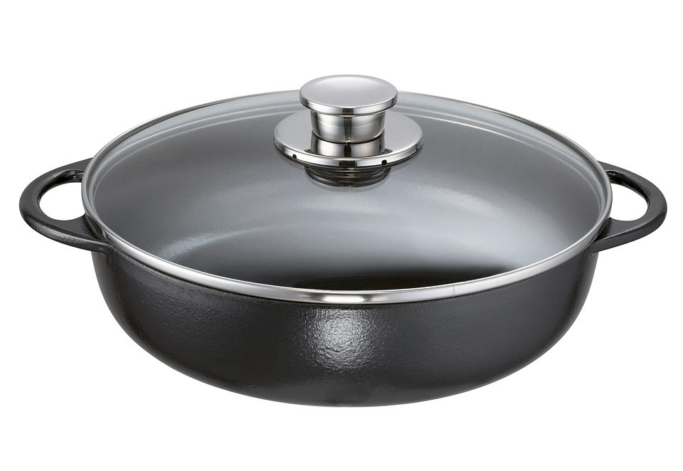 Bratpfanne SCHULTE-UFER "Rustika", schwarz, Ø:28cm, Pfannen, Induktion Image