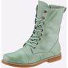 Schnürstiefelette ANDREA CONTI, Damen, Gr. 42, grün (mint), Leder, Glattleder, Rindsleder, modisch, Schuhe, Topseller