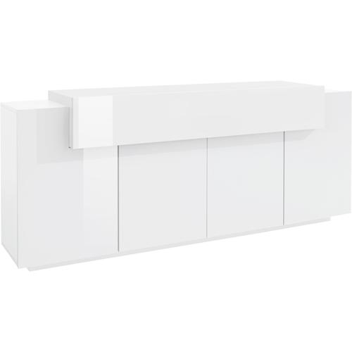 „Sideboard TECNOS „“Coro““ Sideboards Gr. B/H/T: 200 cm x 85,6 cm x 45 cm, weiß (weiß, hochglanz) Sideboards Breite ca. 200 cm“