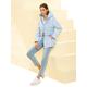 Steppjacke RICK CARDONA BY HEINE Gr. 42, blau (hellblau) Damen Jacken Steppjacken