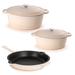 BergHOFF Neo 5Pc Cast Iron Set: 5Qt & 8Qt Covered Dutch Ovens & 10" Fry Pan Enameled Cast Iron/Cast Iron in Gray | 17 W in | Wayfair 2224269