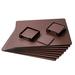 Dacasso 8 Seat Chocolate Leatherette Desk Organizer Set Vinyl in Brown | 17 H x 14 W x 4 D in | Wayfair T3405