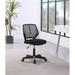 Chintaly Imports Ergonomic Task Chair Upholstered in Black | 38.58 H x 17.72 W x 22.83 D in | Wayfair 4020-CCH-BLK