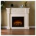 Darby Home Co Genevrier Electric Fireplace in White | 40.25 H x 44.5 W x 14.5 D in | Wayfair D5355291AAD94B48AC66D0842D620DC1