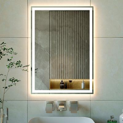 50 x 70 cm led Badezimmer Eitelkeitsspiegel, Anti-Nebel Dimmbare Lichter, Horizontal/Vertikal Wand