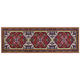 Teppich Läufer Bunt Rot Stoff 80 x 240 cm Rechteckig mit Blumenmuster Orientalisch Rutschfest Vintage Orientteppich Vorleger Flur Küche