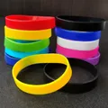 Bracelet en caoutchouc de silicone pour hommes et femmes bracelet de poignet flexible bracelet à