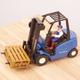 Lift truck car model || Plastic || Made in China || Blu and black || Cargo Shuttle model 904- M1059