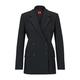 HUGO Damen Avani Zweireihiger Relaxed-Fit Blazer aus Stretch-Gewebe Schwarz 38