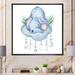 Zoomie Kids Cute Elephant Sleeping III - Children"s Art Canvas Wall Decor Canvas, Cotton in White | 36 H x 36 W x 1.5 D in | Wayfair