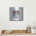 Red Barrel Studio® Luxe Art 'Colorful Watercolor Beagle 2' By F Colorful Watercolor Beagle 2 by - Painting on in Blue/Green/Orange | Wayfair