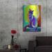 Red Barrel Studio® Luxe Art 'Pop Art Black Cat' By Furbaby Affi Pop Art Black Cat by - Graphic Art on in White | 36 H x 24 W x 0.13 D in | Wayfair