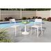 Latitude Run® Round 2 - Person Outdoor Dining Set Plastic in White | 0 W in | Wayfair E2DAE7963B9E4F5398C19944F824204F