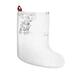 The Holiday Aisle® Tempus Guardian of the Harvest Christmas Stocking Polyester in Black/White | 18 H x 12 W in | Wayfair