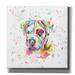 Red Barrel Studio® Colorful Watercolor American Bulldog by Furbaby Affiliates - Wrapped Canvas Graphic Art Canvas in Gray | Wayfair