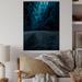 Millwood Pines Beautiful Ice Cave In Iceland - Country Wood Wall Art Decor - Natural Pine Wood in Black/Blue/Brown | 12 H x 8 W x 1 D in | Wayfair