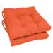 Latitude Run® 16-Inch Solid Twill Square Tufted Chair Cushions Polyester/Cotton Blend in Orange | 3.5 H x 16 W x 16 D in | Outdoor Furniture | Wayfair