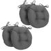Latitude Run® Indoor Seat Cushion Polyester/Cotton Blend in Gray | 3.5 H x 16 W x 16 D in | Outdoor Furniture | Wayfair