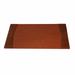 Everly Quinn Cognac Italian Patent Leather 34 x 20 Side-Rail Desk Pad Leather in Brown | 20 H x 34 W x 0.62 D in | Wayfair