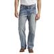 Silver Jeans Herren Gordie Loose Fit Straight Leg Jeans, Indigo, 38W / 34L