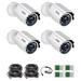 ZOSI 1080P Add-On Wired Security Camera Kit, Indoor/Outdoor for Analog DVR, 80ft Day Night Vision -White in Black | 16.5 H x 3 W x 10.5 D in | Wayfair