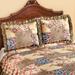 Grace Triple Ruffle Patchwork Quilted Pillow Sham